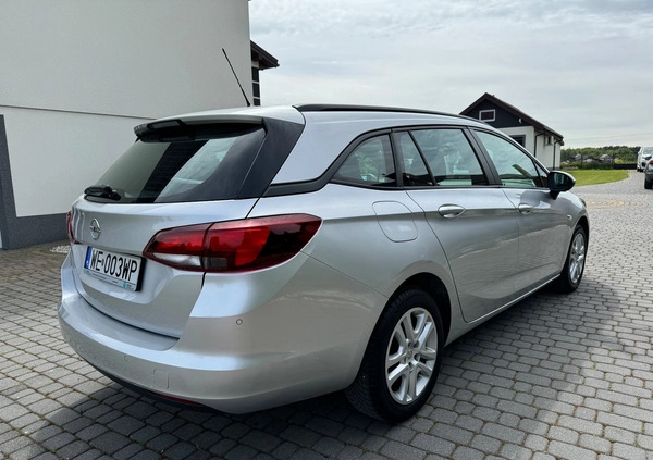 Opel Astra cena 42900 przebieg: 139000, rok produkcji 2019 z Pajęczno małe 596